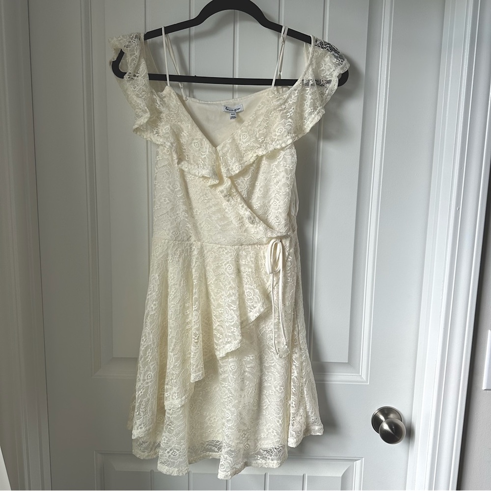 Love Fire Women’s Dress White -Medium